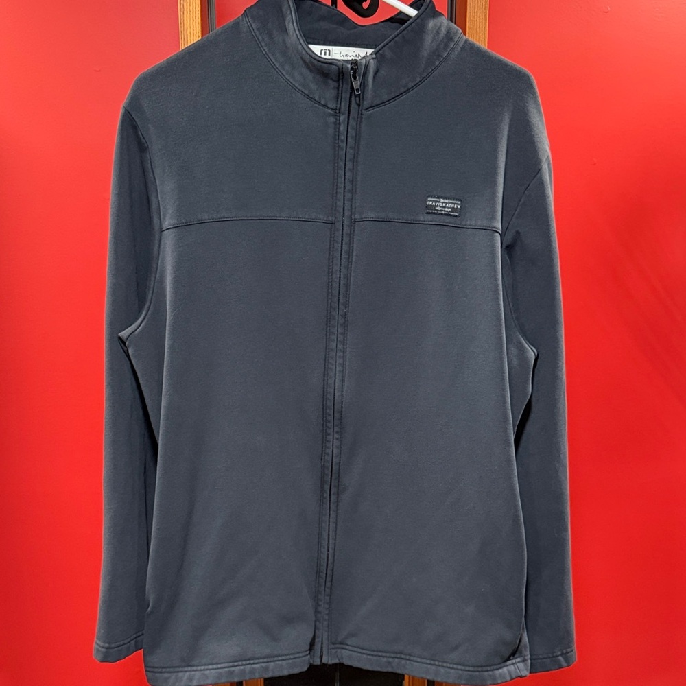Travis Mathew Navy Full Zip Jacket